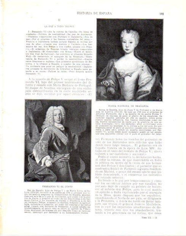 LAMINA V33988: Maria Barbara de Braganza y Fernando VI El Justo