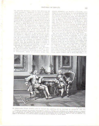 LAMINA V33989: Inglaterra pide la admision al Tratado de Aranjuez 1725 por F. Blanch