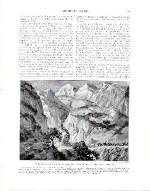 LAMINA V34016: El ejercito español cruza los Pirineos e invade el Rosellon 1793