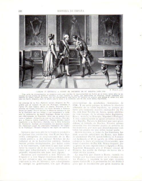 LAMINA V34017: Carlos IV entrega a Godoy el decreto de su relevo 1798
