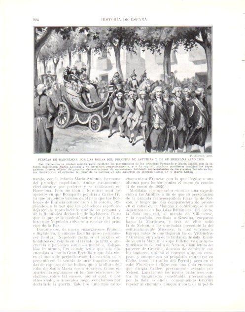 LAMINA V34019: Fiestas en Barcelona por la boda del principe de Asturias año 802