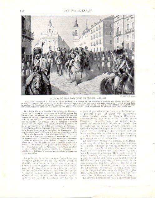 LAMINA V34045: Entrada de Jose Bonaparte en Madrid por F. Blanch