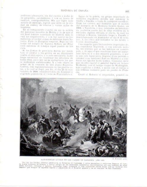 LAMINA V34048: Luchas en Zaragoza año 1808 por A. Ferrant