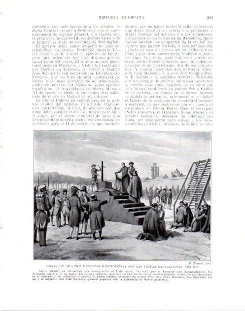 LAMINA V34049: Ejecucion de patricios barceloneses por tropas de Napoleon en 1809