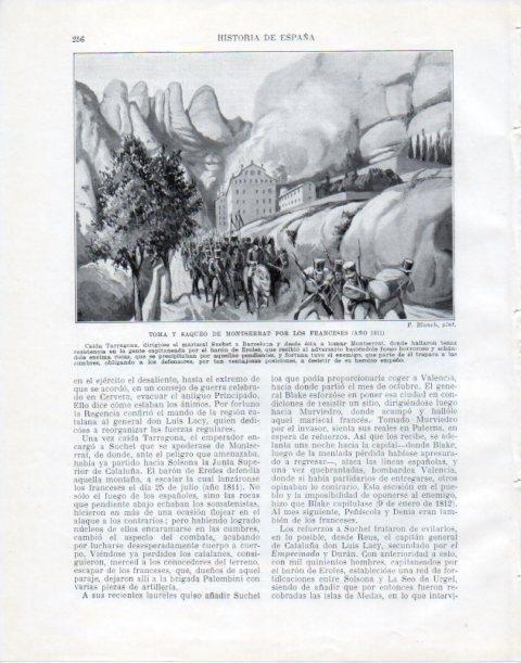 LAMINA V34053: Toma y saqueo de Montserrat por los franceses en 1811