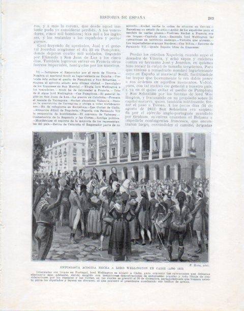 LAMINA V34057: Lord Wellington en Cadiz en 1812 por M. Mota