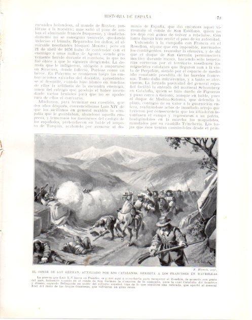 LAMINA V34036: El Conde San German derrota a los franceses en Maurellas por F. Blanch