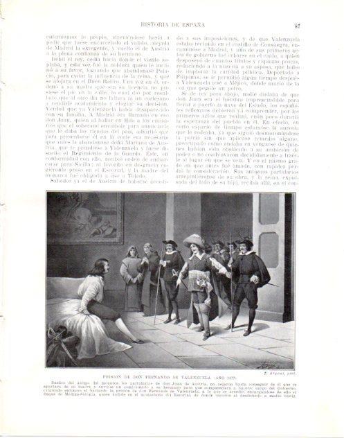 LAMINA V34040: Prision de Fernando de Valenzuela 1677 por T. Argemi