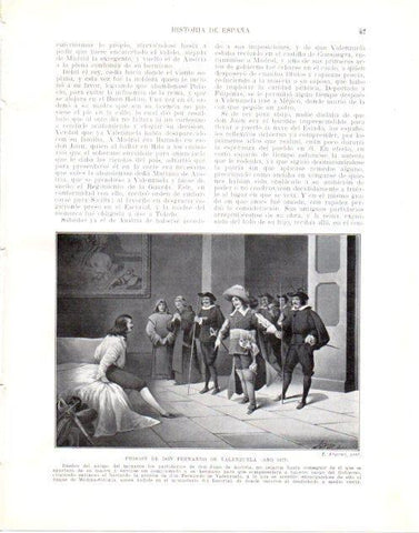 LAMINA V34040: Prision de Fernando de Valenzuela 1677 por T. Argemi