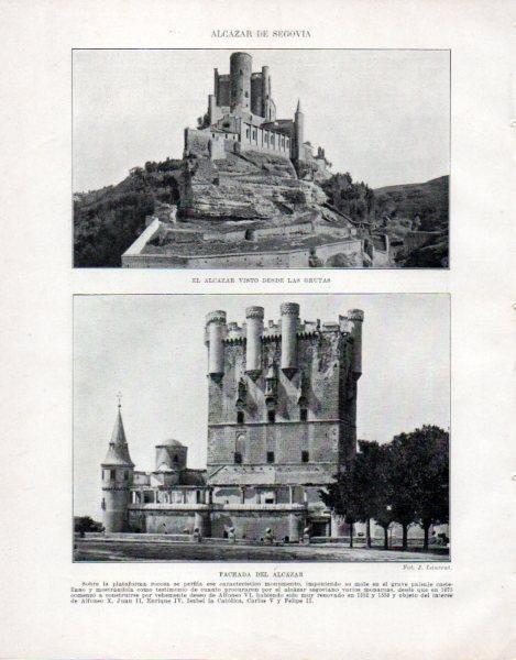 LAMINA V33511: El Alcazar de Segovia