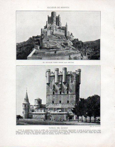 LAMINA V33511: El Alcazar de Segovia