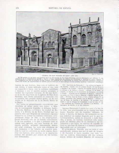 LAMINA V33508: Iglesia de San Isidoro en Leon