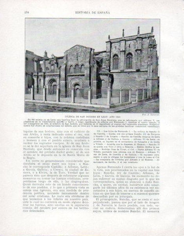LAMINA V33508: Iglesia de San Isidoro en Leon