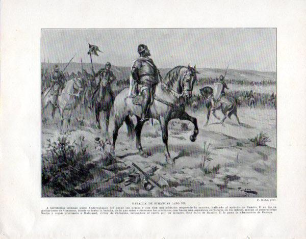 LAMINA V33520: Batalla de Simancas por F. Mota