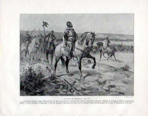 LAMINA V33520: Batalla de Simancas por F. Mota