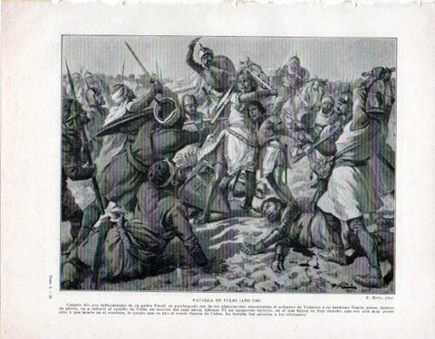 LAMINA V33519: Batalla de Ucles por F. Mota