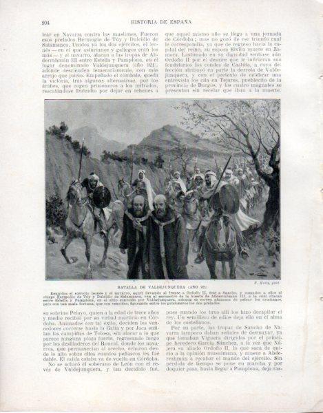 LAMINA V33489: Batalla de Valdejunquera por F. Mota