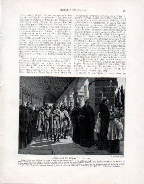 LAMINA V33490: Abdicacion de Alfonso IV por F. Blanch