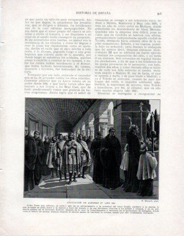 LAMINA V33490: Abdicacion de Alfonso IV por F. Blanch