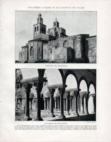 LAMINA V33497: Monasterio de San Cucufate del Valles