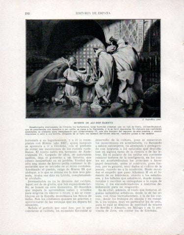 LAMINA V33500: Muerte de Ali-Ben Hammud por J. Segrelles
