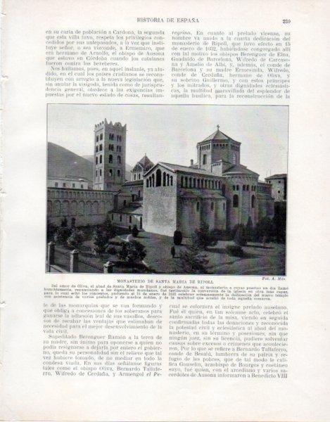 LAMINA V33503: Monasterio de Santa Maria de Ripoll