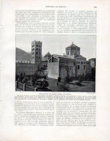 LAMINA V33503: Monasterio de Santa Maria de Ripoll