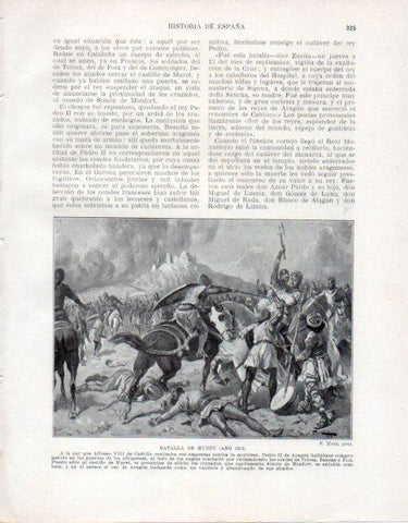 LAMINA V33559: Batalla de Muret por F. Mota