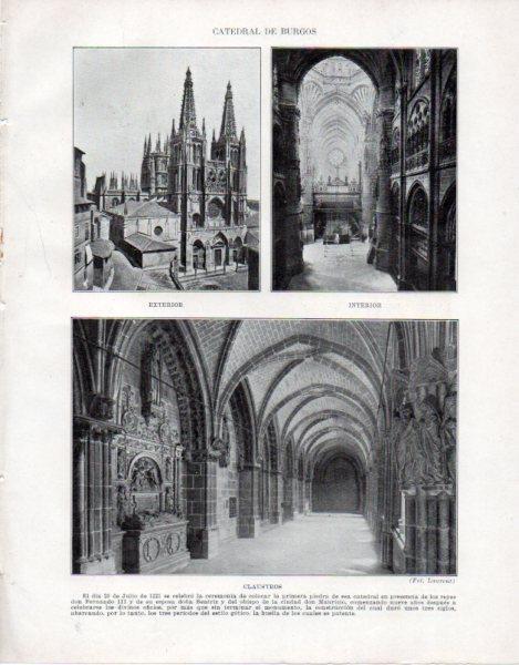 LAMINA V33560: Catedral de Burgos