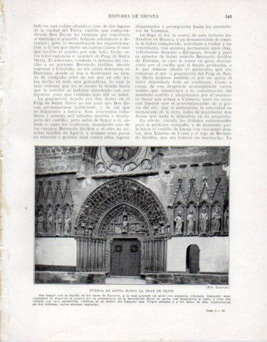 LAMINA V33571: Puerta de Santa Maria la Real de Olite