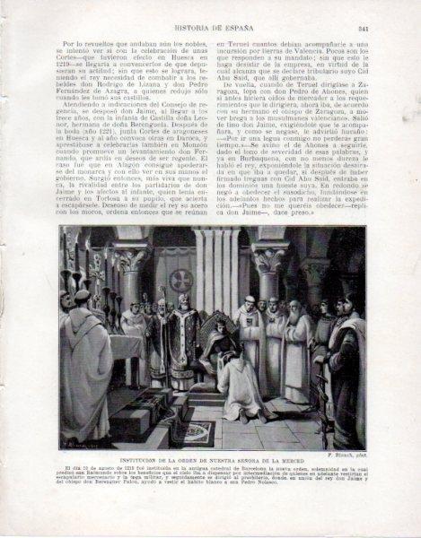 LAMINA V33568: Institucion de la Orden de Nuestra Señora de la Merced por F. Blanc