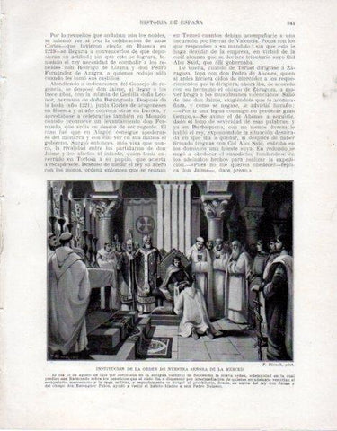 LAMINA V33568: Institucion de la Orden de Nuestra Señora de la Merced por F. Blanc