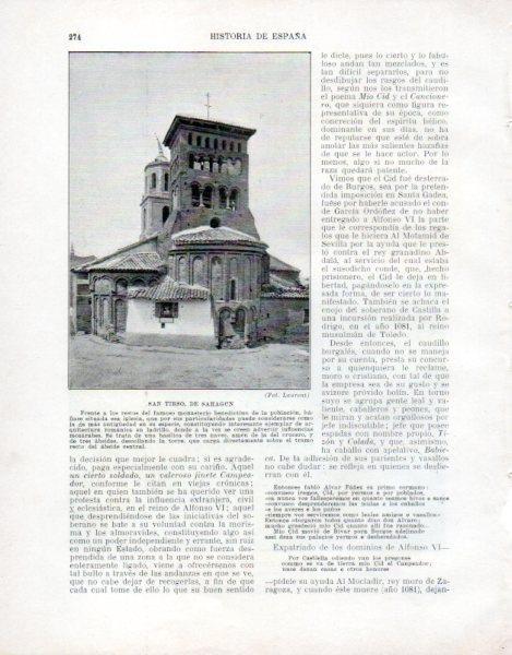 LAMINA V33536: Iglesia de San Tirso en Sahagun