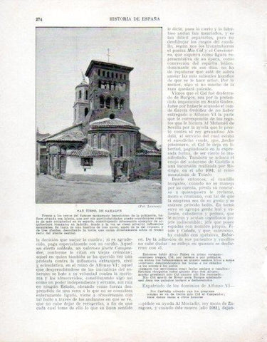LAMINA V33536: Iglesia de San Tirso en Sahagun