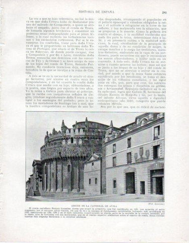 LAMINA V33539: Abside de la Catedral de Avila
