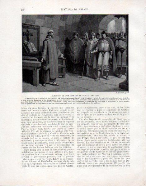 LAMINA V33542: Eleccion de Don Ramiro el Monje por F. Blanch