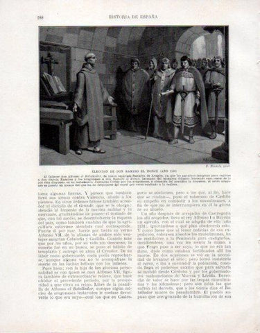 LAMINA V33542: Eleccion de Don Ramiro el Monje por F. Blanch