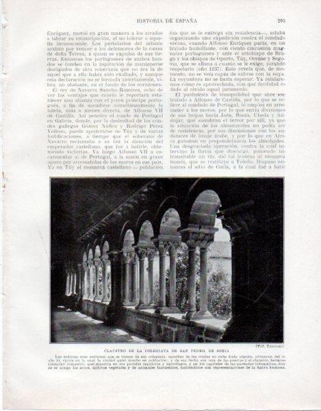 LAMINA V33546: Claustro de la Colegiata de San Pedro de Soria