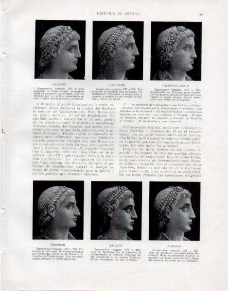 LAMINA V33417: Emperadores romanos VI