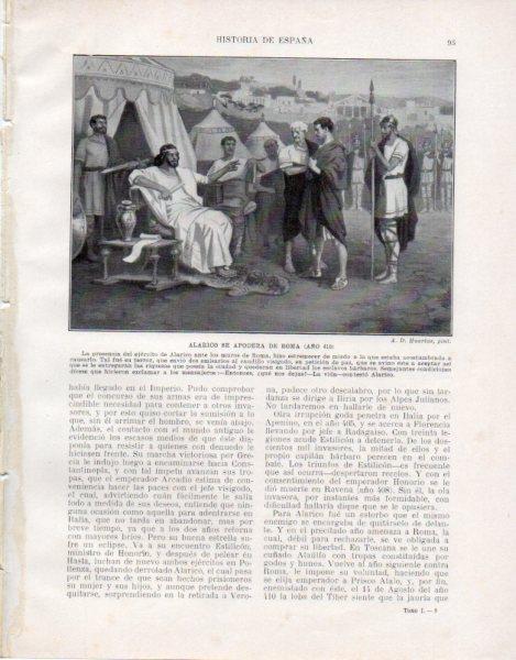 LAMINA V33422: Alarico se apodera de Roma por A. D. Huertas