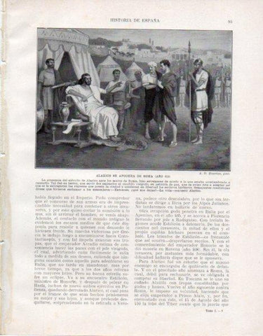 LAMINA V33422: Alarico se apodera de Roma por A. D. Huertas