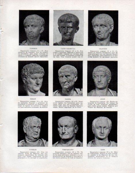 LAMINA V33410: Emperadores romanos