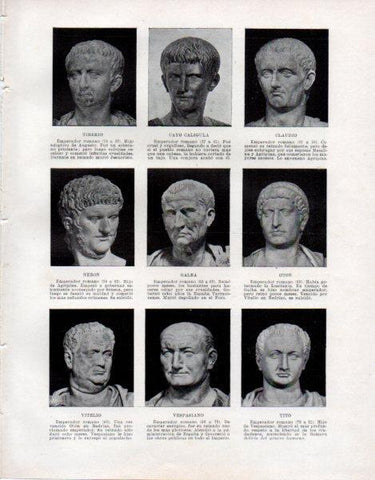 LAMINA V33410: Emperadores romanos
