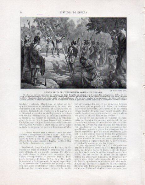 LAMINA V33394: Primer grito de independencia contra los romanos por M. Navarrete