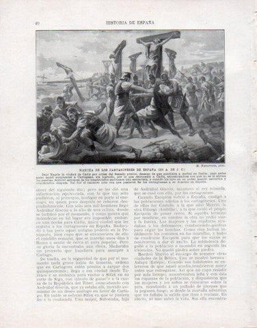 LAMINA V33397: Marcha de los cartagineses de España por M. Navarrete
