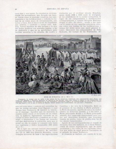 LAMINA V33405: Sitio de Numancia por F. Mota