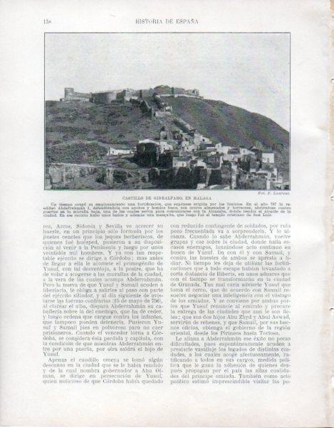 LAMINA V33463: Castillo de Gibralfaro en Malaga