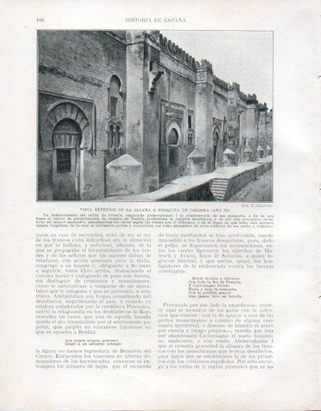 LAMINA V33467: Vista exterior de la Mezquita de Cordoba 