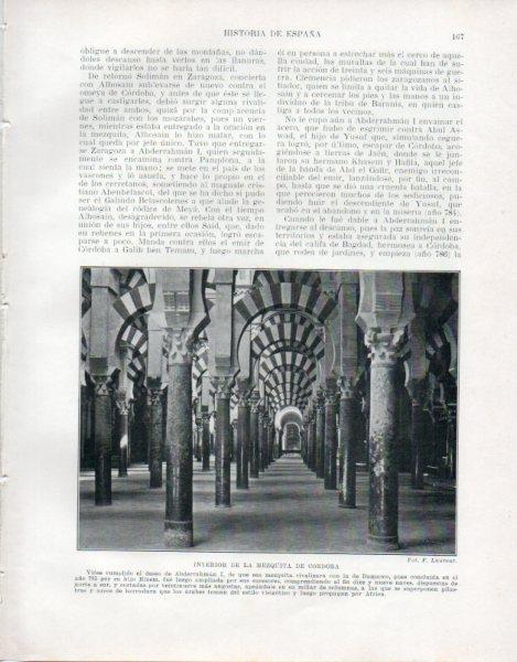 LAMINA V33468: Interior de la Mezquita de Cordoba
