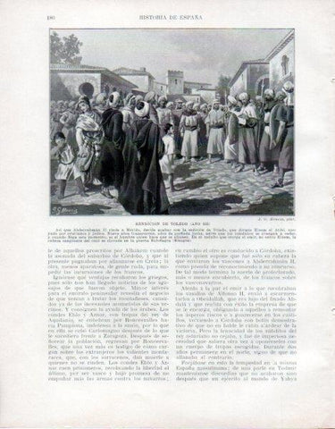 LAMINA V33472: Rendicion de Toledo por J. G. Mencia